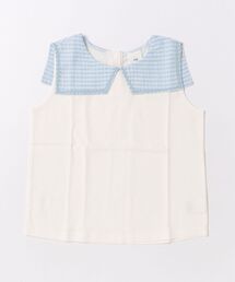 chopovalowenaチェック柄タンクトップ Ada. タンクトップ ノースリーブ カップ付き チェック柄