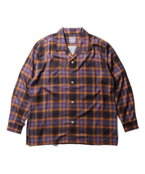 HOUSTON(ヒューストン)の「HOUSTON オンブレチェックロングシャツ(シャツ/ブラウス・メンズ・グリーン/ブラック/ブルー/パープル/ブラウン/オレンジ/レッド・XX-LARGE/X-LARGE/MEDIUM/LARGE)」の5枚目の写真