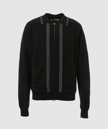 "Henry" Cashmere Knit Polo Cardigan