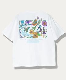 go slow caravan | USA/C スクエアLOGO バックプリント ゆったりTEE(Tシャツ/カットソー)