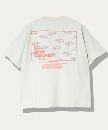 USA/C スクエアLOGO バックプリント ゆったりTEE