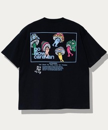 USA/C スクエアLOGO バックプリント ゆったりTEE