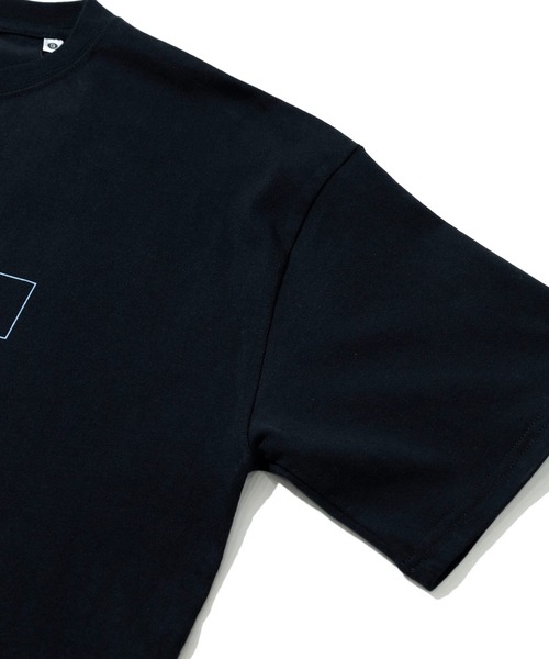 go slow caravan（ゴースローキャラバン）の「USA/C スクエアLOGO バックプリント ゆったりTEE（Tシャツ/カットソー・メンズ・ブラック/アイボリー/コーラルピンク/ホワイト/ラベンダー・X-LARGE/MEDIUM/LARGE）」の6枚目の写真