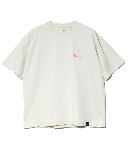 go slow caravan（ゴースローキャラバン）の「USA/C スクエアLOGO バックプリント ゆったりTEE（Tシャツ/カットソー・メンズ・ブラック/アイボリー/コーラルピンク/ホワイト/ラベンダー・X-LARGE/MEDIUM/LARGE）」の12枚目の写真