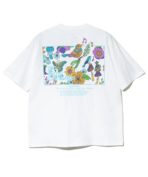go slow caravan（ゴースローキャラバン）の「USA/C スクエアLOGO バックプリント ゆったりTEE（Tシャツ/カットソー・メンズ・ブラック/アイボリー/コーラルピンク/ホワイト/ラベンダー・X-LARGE/MEDIUM/LARGE）」の19枚目の写真