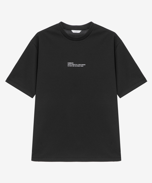 MINDBRIDGE（マインドブリッジ）の「[スーピマ]グラフィックセミオーバーティーシャツ - 3カラー（Tシャツ/カットソー・メンズ・ブラック/カーキ/オフホワイト・95/100/105/110）」の9枚目の写真