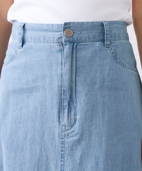 MICA&DEAL（マイカ＆ディール）の「フレアデニムスカート〈セットアップ対応〉（スカート・レディース・ライトブルー・36/38）」の18枚目の写真