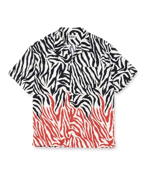 ZEBRA FLAME PATTERN S/S SH（シャツ/ブラウス）｜CALEE（キャリー）の