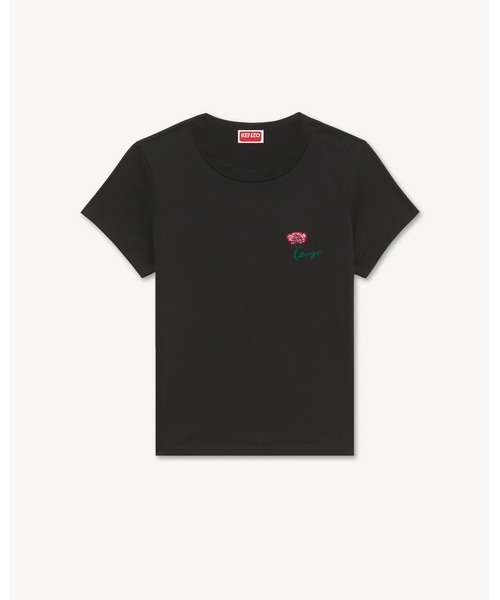 KENZO（ケンゾー）の「'KENZO Tulip' エンブロイダリー スモール フィット Tシャツ イン コットン（Tシャツ/カットソー・レディース・ブラック系その他5・MEDIUM/SMALL/X-SMALL）」の6枚目の写真