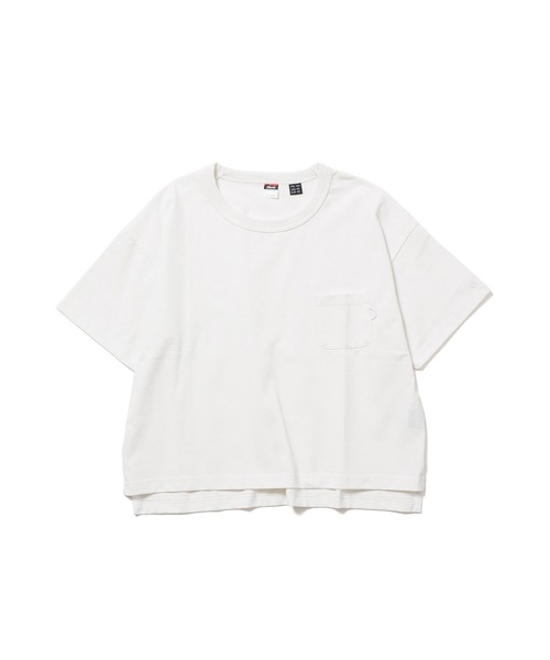 NANGA(ナンガ)の「ECOHYBRID TEE W/エコハイブリッドTシャツ(ウィメンズ)(Tシャツ/カットソー・レディース・ホワイト/ピンク/ブラック・M/S/L)」の2枚目の写真