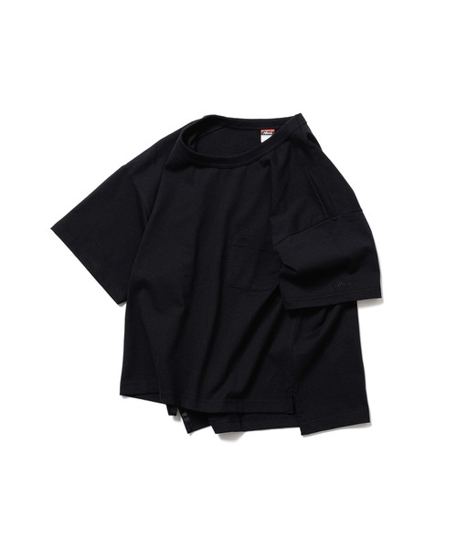 NANGA(ナンガ)の「ECOHYBRID TEE W/エコハイブリッドTシャツ(ウィメンズ)(Tシャツ/カットソー・レディース・ホワイト/ピンク/ブラック・M/S/L)」の1枚目の写真