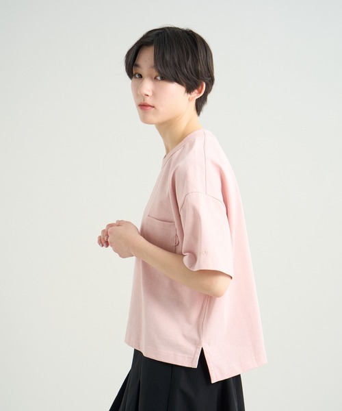 NANGA(ナンガ)の「ECOHYBRID TEE W/エコハイブリッドTシャツ(ウィメンズ)(Tシャツ/カットソー・レディース・ホワイト/ピンク/ブラック・M/S/L)」の9枚目の写真
