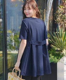 【おのののかさん着用 】「冷凛(ひやりん)」カノコバックフレアカットソー