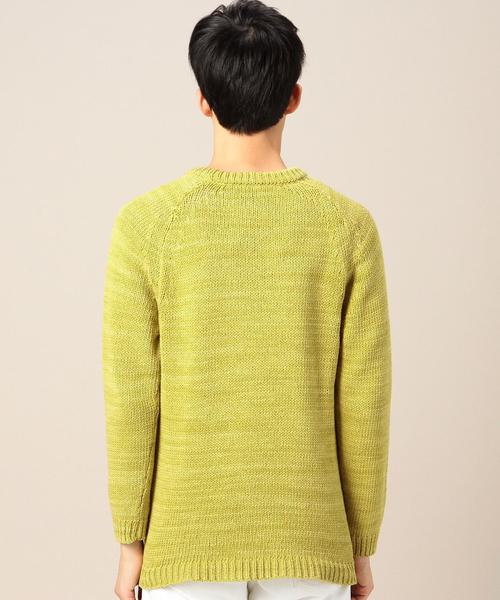 BEAUTY&YOUTH UNITED ARROWS（ビューティーアンドユースユナイテッドアローズ）の「BY ミスト ダイ クルーネックニット◆（ニット/セーター・メンズ・オリーブ/コバルトブルー/ターコイズブルー/イエロー/ライトグレー/ブラック・LARGE/X-LARGE/SMALL/MEDIUM）」の19枚目の写真