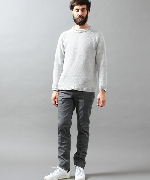 BEAUTY&YOUTH UNITED ARROWS（ビューティーアンドユースユナイテッドアローズ）の「BY ミスト ダイ クルーネックニット◆（ニット/セーター・メンズ・オリーブ/コバルトブルー/ターコイズブルー/イエロー/ライトグレー/ブラック・LARGE/X-LARGE/SMALL/MEDIUM）」の7枚目の写真