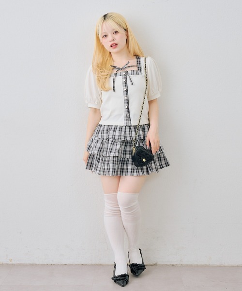 Another Branch olive des olive(アナザーブランチオリーブデオリーブ)の「スクエアリボンセットアップ(ワンピース・レディース・ネイビー/サックスブルー/ブラック・FREE)」の21枚目の写真
