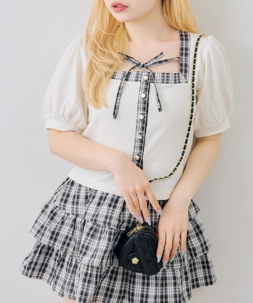 Another Branch olive des olive(アナザーブランチオリーブデオリーブ)の「スクエアリボンセットアップ(ワンピース・レディース・ネイビー/サックスブルー/ブラック・FREE)」の20枚目の写真