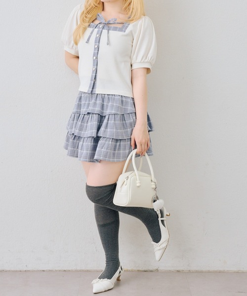 Another Branch olive des olive(アナザーブランチオリーブデオリーブ)の「スクエアリボンセットアップ(ワンピース・レディース・ネイビー/サックスブルー/ブラック・FREE)」の16枚目の写真