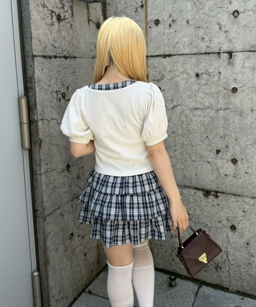 Another Branch olive des olive(アナザーブランチオリーブデオリーブ)の「スクエアリボンセットアップ(ワンピース・レディース・ネイビー/サックスブルー/ブラック・FREE)」の9枚目の写真