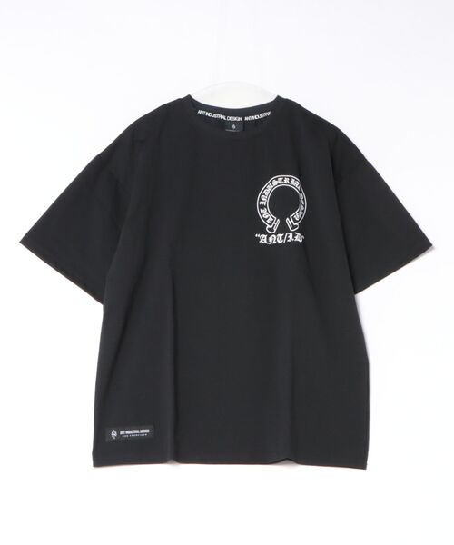 ８(eight)（エイト）の「クロスワイドシルエットTシャツ（Tシャツ/カットソー・メンズ・ブラック/ホワイト・LL/L/M）」の2枚目の写真