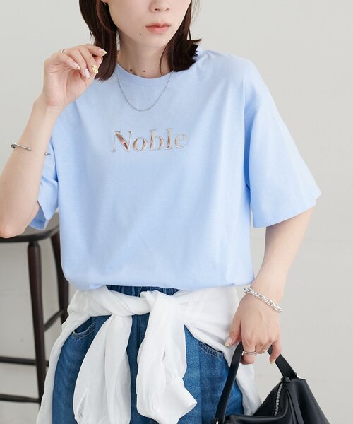 DISCOAT(ディスコート)の「【WEB限定】メタルロゴTシャツ(Tシャツ/カットソー・レディース・ブルー系その他/チャコールグレー/オフホワイト・MEDIUM)」の13枚目の写真