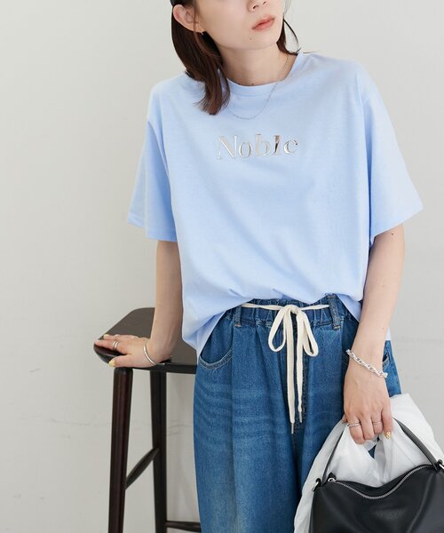 DISCOAT(ディスコート)の「【WEB限定】メタルロゴTシャツ(Tシャツ/カットソー・レディース・ブルー系その他/チャコールグレー/オフホワイト・MEDIUM)」の19枚目の写真