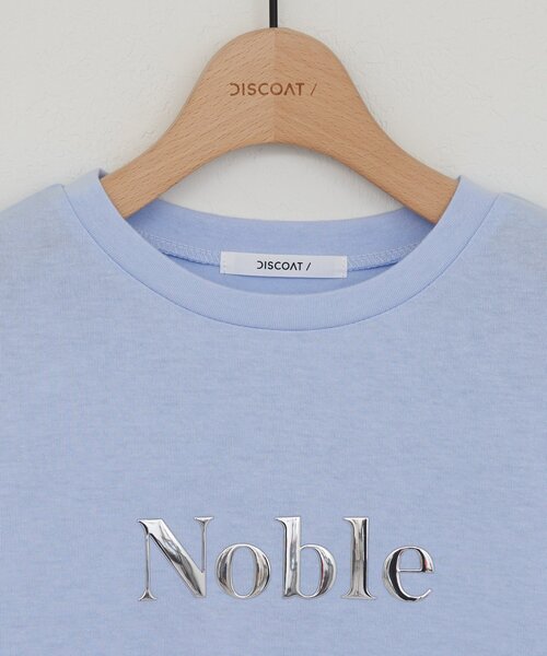 DISCOAT(ディスコート)の「【WEB限定】メタルロゴTシャツ(Tシャツ/カットソー・レディース・ブルー系その他/チャコールグレー/オフホワイト・MEDIUM)」の22枚目の写真