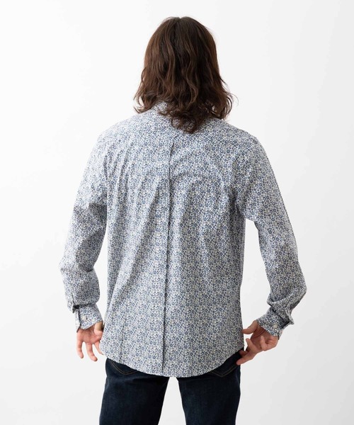Ben Sherman（ベンシャーマン）の「モノフローラルプリントシャツ（シャツ/ブラウス・メンズ・ホワイト・MEDIUM/LARGE）」の4枚目の写真