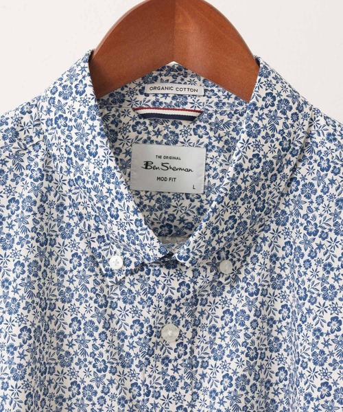Ben Sherman（ベンシャーマン）の「モノフローラルプリントシャツ（シャツ/ブラウス・メンズ・ホワイト・MEDIUM/LARGE）」の6枚目の写真
