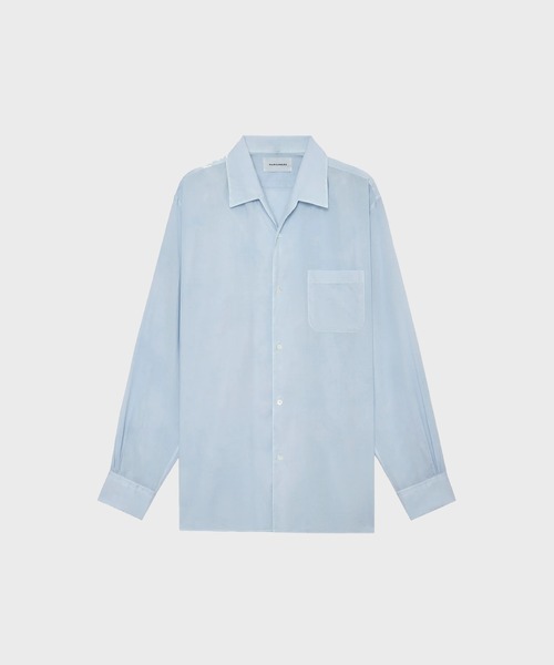 markaware(�}�[�J�E�F�A)�́yMARKAWARE/�}�[�J�E�F�A�zITALIAN OPEN COLLAR SHIRT/�I�[�K�j�b�NGIZA90/1���[�� / �C�^���A���I�[�v���J���[�V���c(�V���c/�u���E�X)
