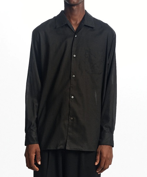 markaware（マーカウェア）の「【MARKAWARE/マーカウェア】ITALIAN OPEN COLLAR SHIRT/オーガニックGIZA90/1ローン / イタリアンオープンカラーシャツ（シャツ/ブラウス・メンズ・ライトブルー/ブラック・2）」の3枚目の写真