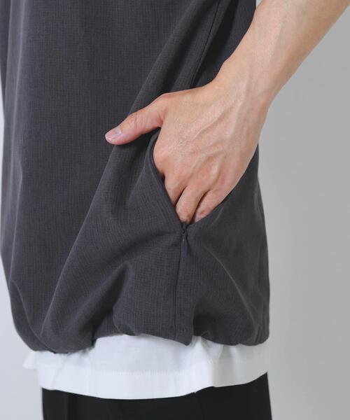 ITEMS URBANRESEARCH(アイテムズ アーバンリサーチ)の「『接触冷感/速乾/イージーケア』WINDY MESH ジップポケットTシャツ(Tシャツ/カットソー・メンズ・チャコールグレー/ブラック/ネイビー・MEDIUM/LARGE/X-LARGE)」の22枚目の写真