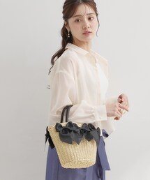couture brooch | グログランリボンモチーフトート(トートバッグ)