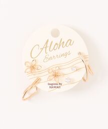 【Kahiko】マナフラワーセットピアス