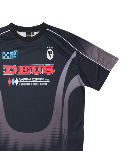 DEUS EX MACHINA(デウスエクスマキナ)の「ENDURO SS MOTO JERSEY 半袖モトクロスジャージ(Tシャツ/カットソー・メンズ・グレー/ブラック・L/M)」の3枚目の写真