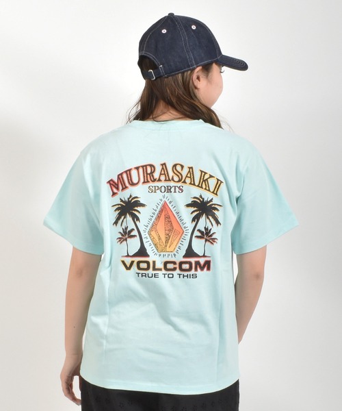 ムラサキスポーツ(ムラサキスポーツ)の「【ムラサキスポーツ限定】MURASAKI ムラサキ × VOLCOM ボルコム 半袖 コラボレーション Tシャツ BG05CU02(Tシャツ/カットソー・レディース・ライトグリーン/ブラック・M/L)」の12枚目の写真