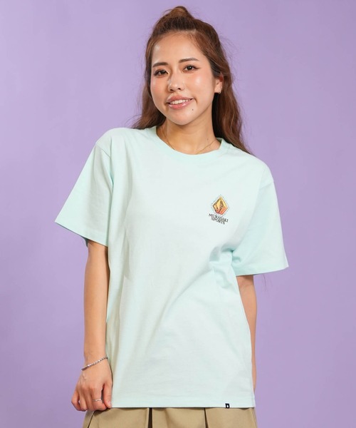 ムラサキスポーツ(ムラサキスポーツ)の「【ムラサキスポーツ限定】MURASAKI ムラサキ × VOLCOM ボルコム 半袖 コラボレーション Tシャツ BG05CU02(Tシャツ/カットソー・レディース・ライトグリーン/ブラック・M/L)」の17枚目の写真
