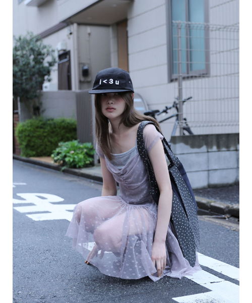 UGLY SHADOW(アグリーシャドウ)の「FLOWER MESH DRESS(GREY)(ワンピース・レディース・その他・FREE)」の2枚目の写真