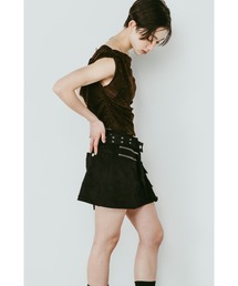Knuth Marf | layered suede skort(スカート)