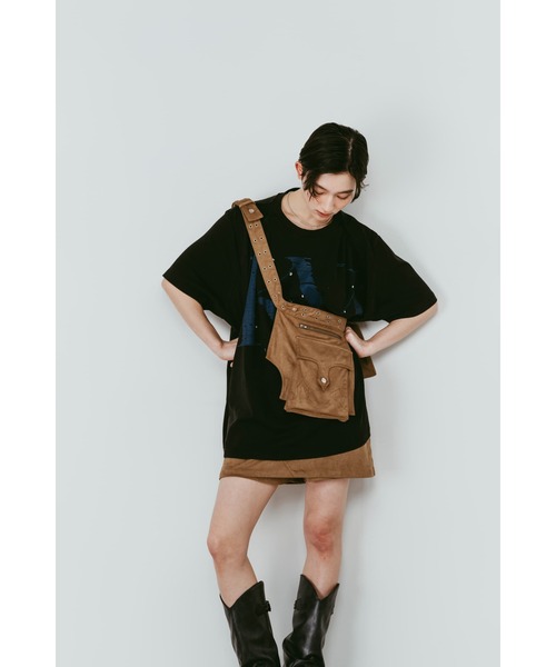 Knuth Marf（クヌースマーフ）の「layered suede skort（スカート・レディース・ブラック/ブラウン・X-SMALL/SMALL/MEDIUM）」の14枚目の写真