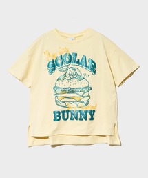 ScoLar/スカラー 発泡Pt バーガーウサギ柄 TEE