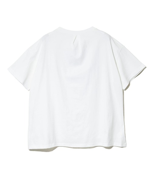 ScoLar(スカラー)の「ScoLar/スカラー 発泡Pt バーガーウサギ柄 TEE(Tシャツ/カットソー・レディース・ホワイト/ピンク/イエロー・FREE)」の6枚目の写真
