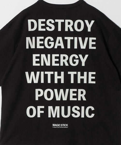 MAGIC STICK（マジックスティック）の「＜MAGIC STICK＞DESTROY NEGATIVE ENERGY Tシャツ（Tシャツ/カットソー・メンズ・ホワイト/ブラック・L/XL/M）」の14枚目の写真
