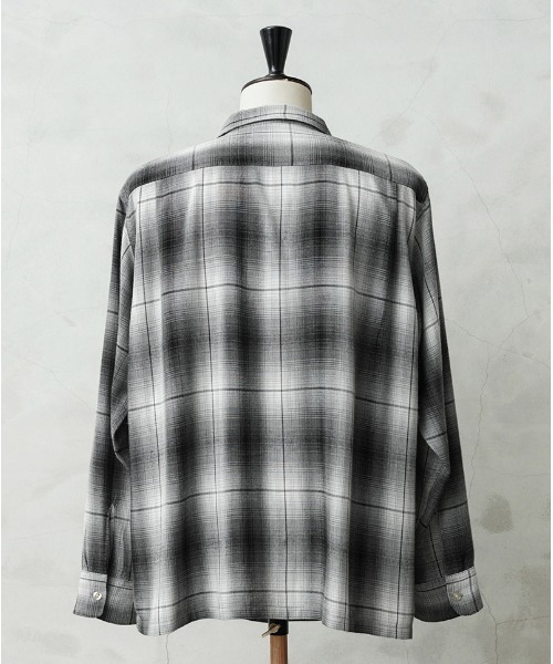 WAIPER.inc（ワイパーインク）の「WAIPER×TOWN CRAFT TC25S005WP 60's OMBRE LOOP COLLAR SHIRTS（シャツ/ブラウス・メンズ・ブラック・L/M/XL/XXL）」の3枚目の写真