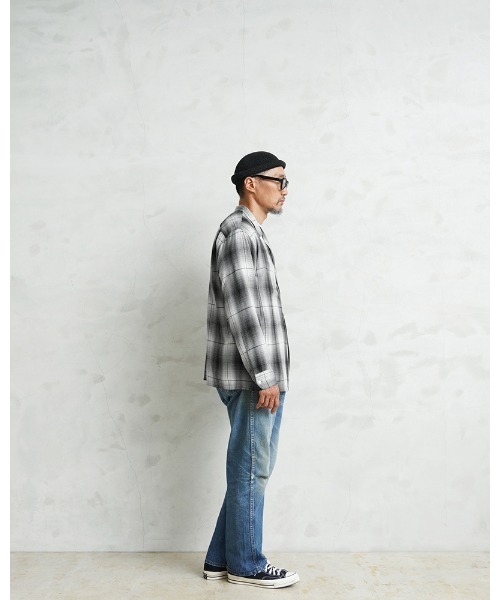 WAIPER.inc（ワイパーインク）の「WAIPER×TOWN CRAFT TC25S005WP 60's OMBRE LOOP COLLAR SHIRTS（シャツ/ブラウス・メンズ・ブラック・L/M/XL/XXL）」の6枚目の写真