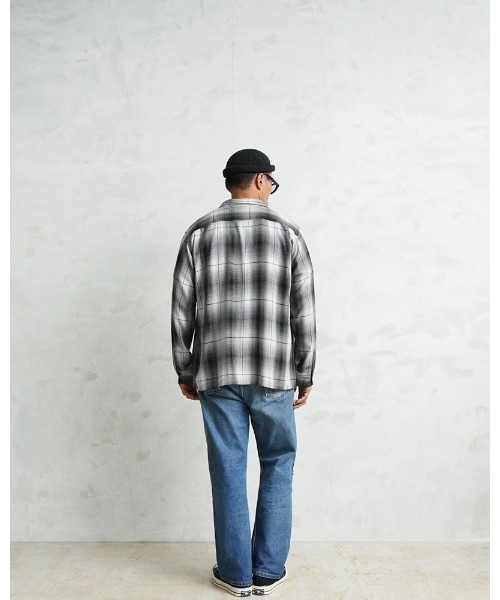 WAIPER.inc（ワイパーインク）の「WAIPER×TOWN CRAFT TC25S005WP 60's OMBRE LOOP COLLAR SHIRTS（シャツ/ブラウス・メンズ・ブラック・L/M/XL/XXL）」の7枚目の写真