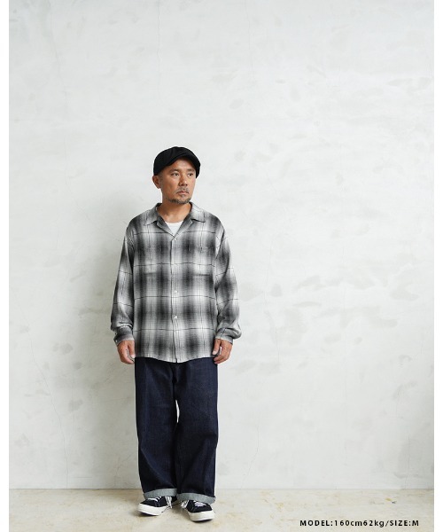 WAIPER.inc（ワイパーインク）の「WAIPER×TOWN CRAFT TC25S005WP 60's OMBRE LOOP COLLAR SHIRTS（シャツ/ブラウス・メンズ・ブラック・L/M/XL/XXL）」の8枚目の写真