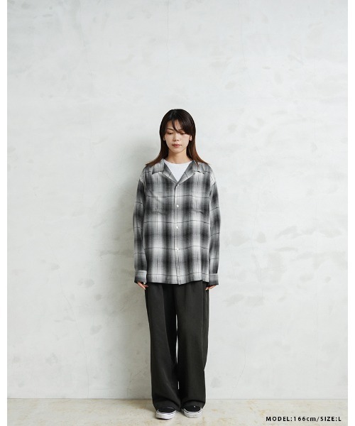 WAIPER.inc（ワイパーインク）の「WAIPER×TOWN CRAFT TC25S005WP 60's OMBRE LOOP COLLAR SHIRTS（シャツ/ブラウス・メンズ・ブラック・L/M/XL/XXL）」の9枚目の写真