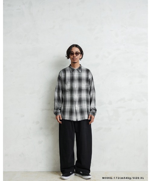WAIPER.inc（ワイパーインク）の「WAIPER×TOWN CRAFT TC25S005WP 60's OMBRE LOOP COLLAR SHIRTS（シャツ/ブラウス・メンズ・ブラック・L/M/XL/XXL）」の11枚目の写真