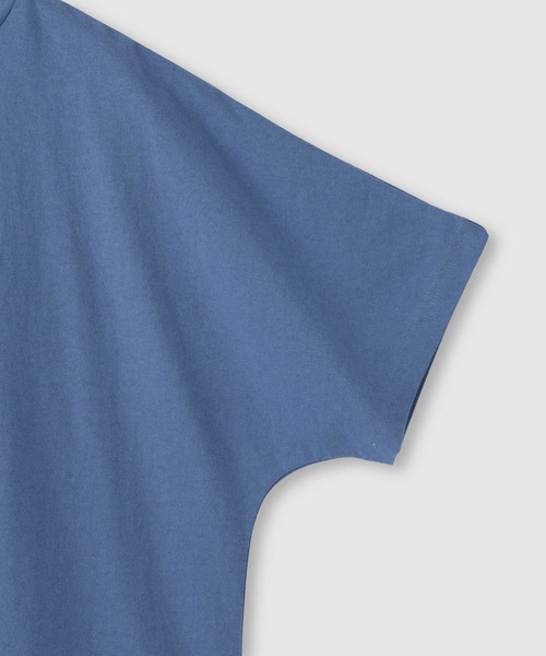 NAVY(ネイビー)の「SARARI 接触冷感ドルマンシルエット UVカットTシャツ(Tシャツ/カットソー・メンズ・ホワイト/ベージュ/ブラック/ブルー・M/L/XL)」の8枚目の写真